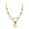 Initial Pendant Layered Chain Necklace : NordstromRack