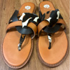 Women's Orange and Black Sandals : Depop.com