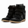 Bekett Suede and Leather High-Top Trainers : LarosaStyle