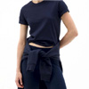 Skinny Blue Stretch Cotton Leggings : Ovsfashion