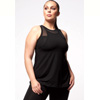 A Line Loose Vest Black | TLSSport