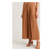 Linen Cropped Wide Pant - Veronika Maine
