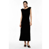 Long Dress With Round Neckline | ImperialFashion