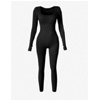 Long Sleeve Square Neck Full Body Shaper : SheCurve