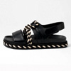 Luna Black Sandals | Styletread