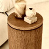 Madison Light Wood Round Plinth : Williamwoodmirrors.co.uk