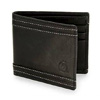 Stitched Bifold Black Leather Men's Wallet : Watch Warehouse