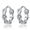 Marguerite Hoop Zigzag | Genevive Jewelry