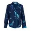 Marina Whale Print Pyjama Top | Belle-lingerie.co.uk