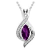 Marquise Amethyst & Round White Diamond : DazzlingRock