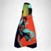 Medium Blade Fin Orange , Speedo
