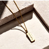 Personalised Men's Silver Tag Necklace - Poshtottydesigns.com