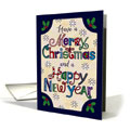 Merry Christmas Holly Card : GreetingCardUniverse