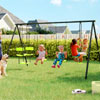 Metal Garden Swing Set : Moderncomfortliving