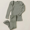 Mist Pointelle Baby Sleep Set : Solly Baby