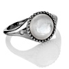 Mother Of Pearl Circle Ring | HotDiamonds