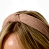 Nadia Knot Textured Headband In Light Brown : Stfrock.com.au