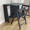 Small Navy Folding Dining Table Set : Furniture123
