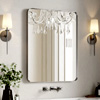 Arar Brushed Nickel Bathroom Mirror : Ushower.com