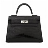 Nova Croc Crossbody Silver Hardware : Fauxe Fox