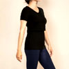 Bshirt Nursing V Neck T-shirt in Black : The Bshirt
