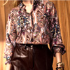 Olivia Scarf Paisley Long Sleeve Shirt : Fox Croft