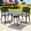 Black Aluminum Outdoor Bistro Dining : Dawinghome