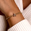 Paloma Initial 3mm Ball Bracelet : ShopMixology