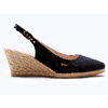 Palomera Canvas Espadrille Wedges : Viscata