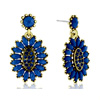 Passiana Cluster Flower Crystal Earrings : Superjeweler