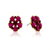 Passiana Dainty Flower Crystal Earrings : Superjeweler