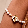 Pearl Flower T-Bar Bracelet : Estella Bartlett