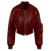 Phoebe Philo Red Pocket Lamb Leather Jacket : Wanan Luxury