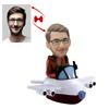 Pilot Male Custom Bobblehead - Bobbleheadcraft