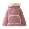 Pink Faux Fur Trim Coat : Rachelriley.com