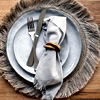 Placemat Palm Fibre Fringed : Wheel & Barrow Home