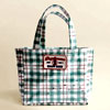 Green Plaid Vinyl Tote Bag : DayDreamerla