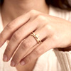 Plain Claddagh With CZ Crossover Ring | FaithJewellers