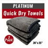 2-Pack Platinum Quick Dry Towel : Carcovers.com