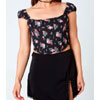 Puff Sleeve Floral Corset : Cotton Candy LA