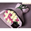 Purple & White Magnificent Rose Bouquet : Mr Roses