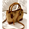 Alba Bamboo Handle Raffia Bag | LRM Goods