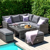 Rattan Corner Dining Set : Mazeliving