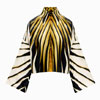 Ray Of Gold Print Silk Shirt - Robertocavalli.com