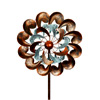 Retro Bronzed Wind Spinner | Cyan Oasis