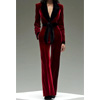 Retro Fashion Velvet Stitching Jumpsuit : Oyrosy