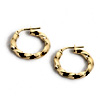 RHEA Twist Hoops : Roen-nyc