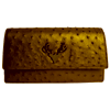 Ri Clutch Gold Ostrich : Shoptaxidermy.com 