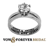 2-Piece Engraved Wedding Ring Set - Limoges Jewelry