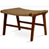 Rope Ottoman Calava Teak Foot Stool : Your Bar Stools